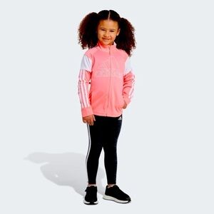 Adidas Tricot Zip-Up Jacket. Peach Coral size 5